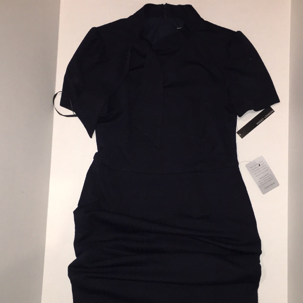 NWT Maggy London short sleeve black Dress | Size 8